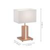 LEUCHTEN DIREKT is JUST LIGHT LED stolní lampa, dřevodekor, CCT, stmívatelná, s kolébkový spínačem 2700-5000K