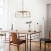 LEUCHTEN DIREKT is JUST LIGHT Závěsné svítidlo, matná mosaz, E27 patice, retrolook