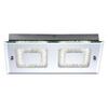 LEUCHTEN DIREKT is JUST LIGHT LED stropní svítidlo, chrom, 2-ramenné, sklo 4000K LD 11571-17