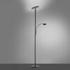 JUST LIGHT LED stojací svítidlo, černé, stmívatelné, dotykové ovládání, lampička na čtení, nepřímé osvětlení, nastavitelná hlava 3000K
