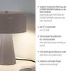 JUST LIGHT Kolekce Schöner Wohnen stolní lampa PENTO, písková barva, 1,5 m dlouhý kabel