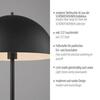 JUST LIGHT Kolekce Schöner Wohnen stojací svítidlo ALI, černé, nožní vypínač