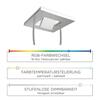 LEUCHTEN DIREKT is JUST LIGHT LED osvětlení stropu se čtecí lampou, ocel, moderní RGB+3000K LD 11780-55