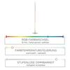 LEUCHTEN DIREKT is JUST LIGHT LED stojací svítidlo, barva ocel, RGB, dálkový ovladač, stmívatelné RGB+2700-5000K 11788-55