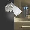 LEUCHTEN DIREKT is JUST LIGHT LED nástěnné svítidlo, nastavitelné, sklo, ocel 3000K LD 11861-55