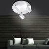 LEUCHTEN DIREKT is JUST LIGHT LED stropní svítidlo kruhové v bílé se třemi nastavitelnými hlavami a teple bílou barvou světla 2700K