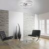 LEUCHTEN DIREKT is JUST LIGHT LED stropní svítidlo, moderní kruhy, ocel 3000K LD 12110-55