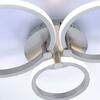 LEUCHTEN DIREKT is JUST LIGHT LED stropní svítidlo, moderní kruhy, ocel 3000K LD 12110-55