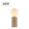 JUST LIGHT Kolekce Schöner Wohnen stolní lampa TRAVENTA, písková barva, vzhled travertinu, nastavitelná hlava, G9 volitelná žárovka