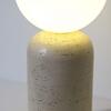 JUST LIGHT Kolekce Schöner Wohnen stolní lampa TRAVENTA, písková barva, vzhled travertinu, nastavitelná hlava, G9 volitelná žárovka