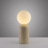 JUST LIGHT Kolekce Schöner Wohnen stolní lampa TRAVENTA, písková barva, vzhled travertinu, nastavitelná hlava, G9 volitelná žárovka