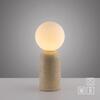 JUST LIGHT Kolekce Schöner Wohnen stolní lampa TRAVENTA, písková barva, vzhled travertinu, nastavitelná hlava, G9 volitelná žárovka