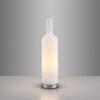 JUST LIGHT Stolní lampa BOTTLE, bílá, opálové sklo, tvar láhve, šňůrový vypínač