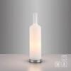 JUST LIGHT Stolní lampa BOTTLE, bílá, opálové sklo, tvar láhve, šňůrový vypínač