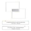 LEUCHTEN DIREKT is JUST LIGHT LED stropní svítidlo, 75,5x56,2cm, CCT, dálkový ovladač, paměťová funkce 2700-5000K