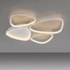 JUST LIGHT Kolekce Schöner Wohnen LED stropní svítidlo PEBBLES, bílé, stmívatelné, krokově stmívatelné 3000K