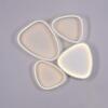 JUST LIGHT Kolekce Schöner Wohnen LED stropní svítidlo PEBBLES, bílé, stmívatelné, krokově stmívatelné 3000K