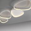 JUST LIGHT Kolekce Schöner Wohnen LED stropní svítidlo PEBBLES, bílé, stmívatelné, podlouhlé, krokově stmívatelné 3000K