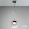 JUST LIGHT LED závěsné svítidlo černé 1-ramenné do jídelny, krokově stmívatelné 3000K