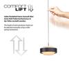 JUST LIGHT Kolekce Schöner Wohnen LED závěsné svítidlo Elmo, černé Comfort Lift 3000K