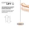 JUST LIGHT Kolekce Schöner Wohnen LED závěsné svítidlo Elmo, písková barva Comfort Lift 3000K