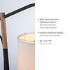 LEUCHTEN DIREKT is JUST LIGHT stolní lampa černá s imitací dřeva šňůrový vypínač IP20 do interiéru LD 14184-16