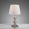 JUST LIGHT stolní lampa krémová bronzová s bílým textilním stínítkem šňůrový vypínač LD 14194-97