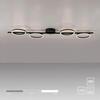 JUST LIGHT Kolekce Schöner Wohnen LED stropní svítidlo MINI RITUS, černá, stmívatelné, krokově stmívatelné 3000K
