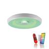 JUST LIGHT LED stropní svítidlo bílé s křišťálovým efektem, dálkové ovládání, Tuya, stmívatelné s aplikací RGB/2700-5000K