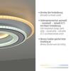 JUST LIGHT LED stropní svítidlo bílé funkce nočního osvětlení stmívatelné dálkový ovladač CCT 3000-6500K LD 14282-16