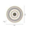 JUST LIGHT LED stropní svítidlo bílé funkce nočního osvětlení stmívatelné dálkový ovladač CCT 3000-6500K LD 14282-16