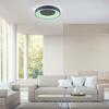 LEUCHTEN DIREKT is JUST LIGHT LED stropní svítidlo, antracit, stmívatelné, App, dálkový ovladač MEDION RGB+2700-5000K