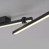 JUST LIGHT Kolekce Schöner Wohnen LED stropní svítidlo STRAIGHT, černá, nastavitelná ramena 3000K