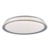 LEUCHTEN DIREKT is JUST LIGHT LED stropní svítidlo, stříbrná, kruhové, stmívatelné, teplá bílá, 3000K krokově stmívatelné 3000K
