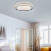LEUCHTEN DIREKT is JUST LIGHT LED stropní svítidlo, stříbrná, kruhové, stmívatelné, teplá bílá, 3000K krokově stmívatelné 3000K