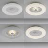 LEUCHTEN DIREKT is JUST LIGHT LED stropní svítidlo bílé kruhové 50x50 křišťálový efekt stmívatelné CCT 2700-5000K LD 14383-16