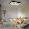 LEUCHTEN DIREKT is JUST LIGHT LED stropní svítidlo černá hranaté křišťálový efekt stmívatelné CCT 2700-5000K LD 14385-18