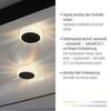 LEUCHTEN DIREKT is JUST LIGHT LED stropní svítidlo černá hranaté křišťálový efekt stmívatelné CCT 2700-5000K LD 14385-18