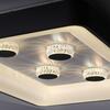 LEUCHTEN DIREKT is JUST LIGHT LED stropní svítidlo černá hranaté křišťálový efekt stmívatelné CCT 2700-5000K LD 14385-18