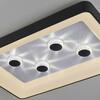 LEUCHTEN DIREKT is JUST LIGHT LED stropní svítidlo černá hranaté křišťálový efekt stmívatelné CCT 2700-5000K LD 14385-18