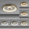 LEUCHTEN DIREKT is JUST LIGHT LED stropní svítidlo matná mosaz 61x61 kruhové křišťálový efekt stmívatelné CCT 2700-5000K LD 14386-60