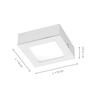 LEUCHTEN DIREKT is JUST LIGHT LED vestavné a přisazené svítidlo, bílé, jednoduchý design 3000K LD 14390-16