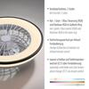 JUST LIGHT LED stropní ventilátor CCT RGB změna barev dálkový ovladač RGB/2700-6500K