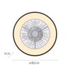 JUST LIGHT LED stropní ventilátor CCT RGB změna barev dálkový ovladač RGB/2700-6500K