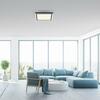 JUST LIGHT LED stropní svítidlo 30x30cm, černá, dálkové ovládání, stmívatelné, CCT ovládané přes aplikaci Tuya 2700-5000K