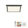 JUST LIGHT LED stropní svítidlo 30x30cm, černá, dálkové ovládání, stmívatelné, CCT ovládané přes aplikaci Tuya 2700-5000K