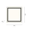 JUST LIGHT LED stropní svítidlo 30x30cm, černá, dálkové ovládání, stmívatelné, CCT ovládané přes aplikaci Tuya 2700-5000K