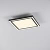 JUST LIGHT LED stropní svítidlo 30x30cm, černá, dálkové ovládání, stmívatelné, CCT ovládané přes aplikaci Tuya 2700-5000K