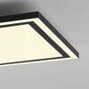 JUST LIGHT LED stropní svítidlo 45x45cm, černá, dálkové ovládání, CCT, ovládané přes aplikaci Tuya stmívatelné 2700-5000K