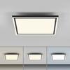 JUST LIGHT LED stropní svítidlo 45x45cm, černá, dálkové ovládání, CCT, ovládané přes aplikaci Tuya stmívatelné 2700-5000K